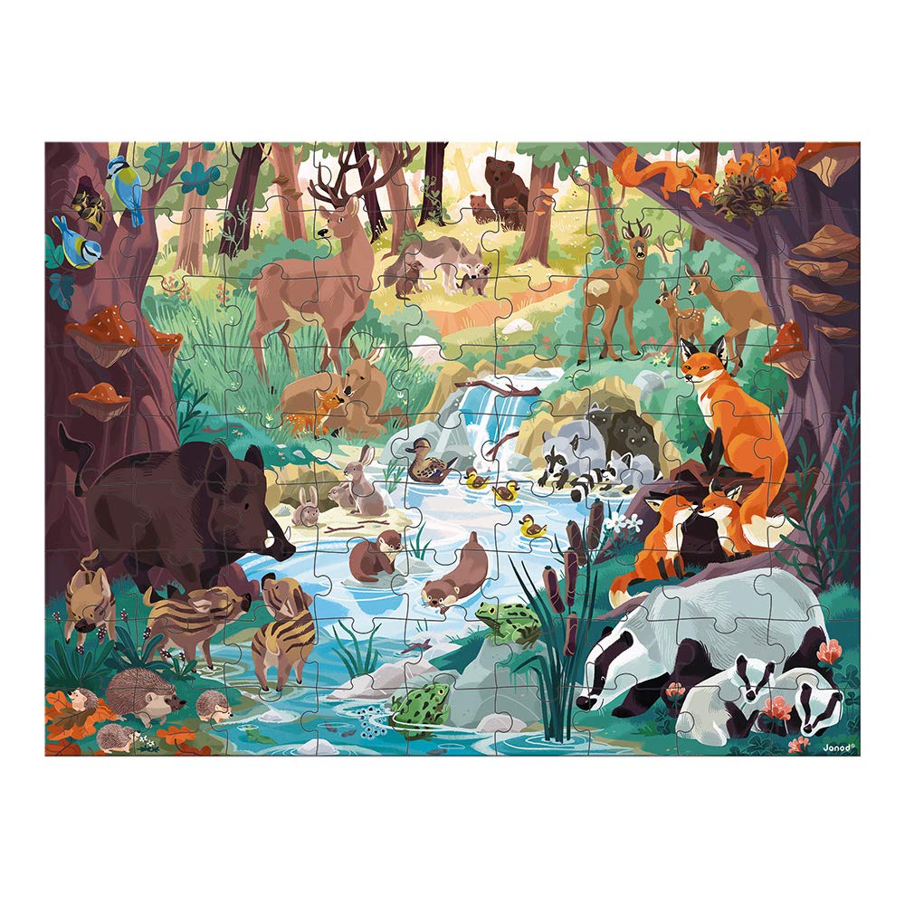 janod-j08628-puzzle-tiere-des-waldes-81-teile image 2