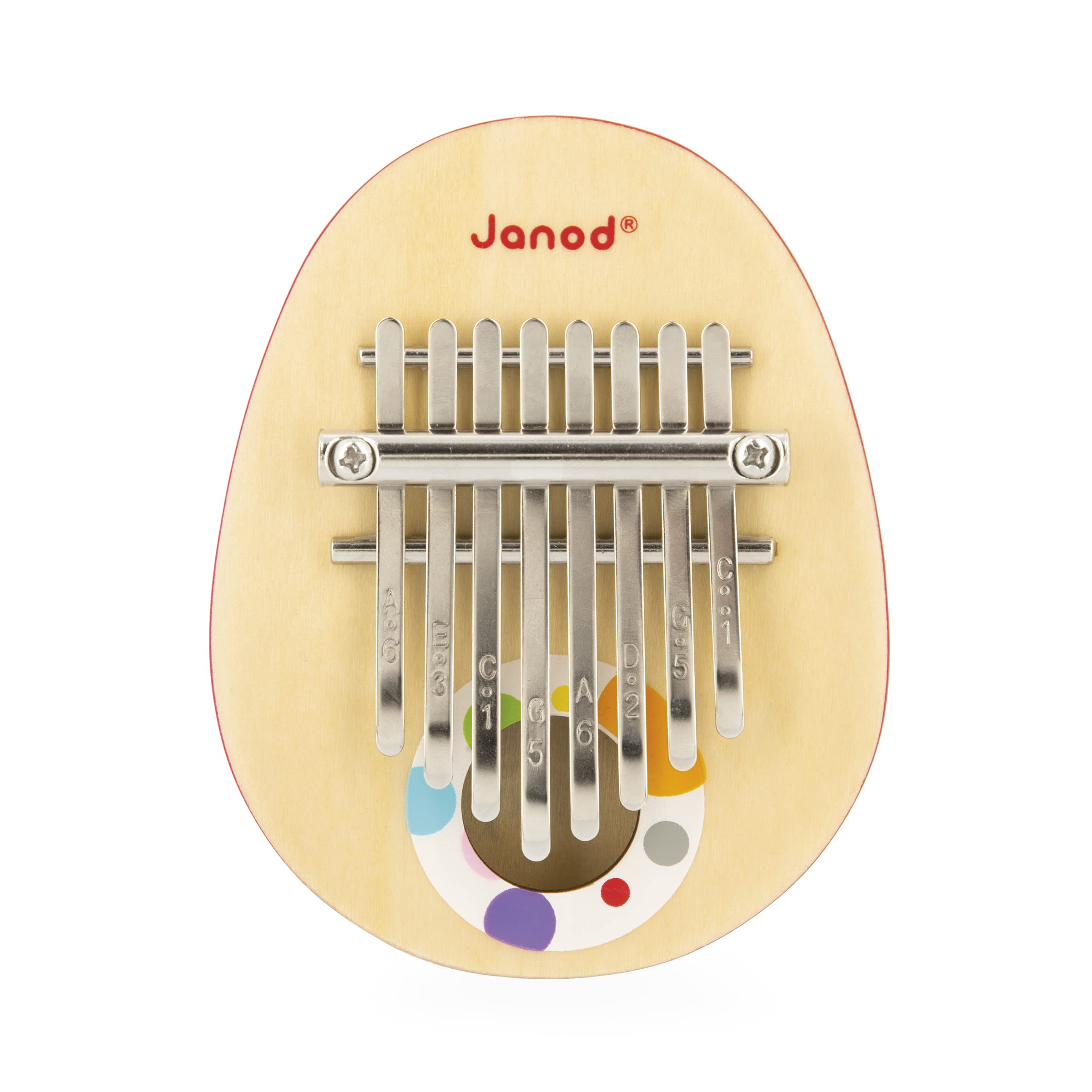 janod-confetti-holz-kalimba-j07642-mit-8-metall-lamellen image 2