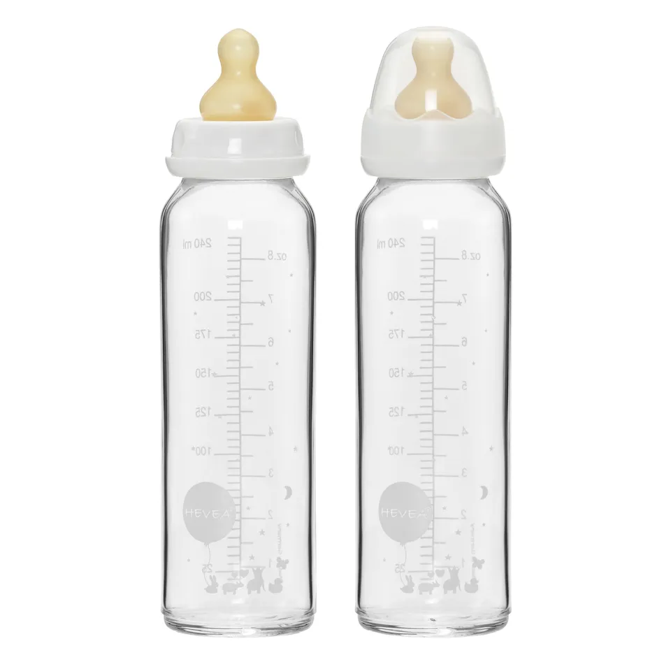 hevea-standard-neck-baby-glasflaschen-2er-pack-240-ml image 1