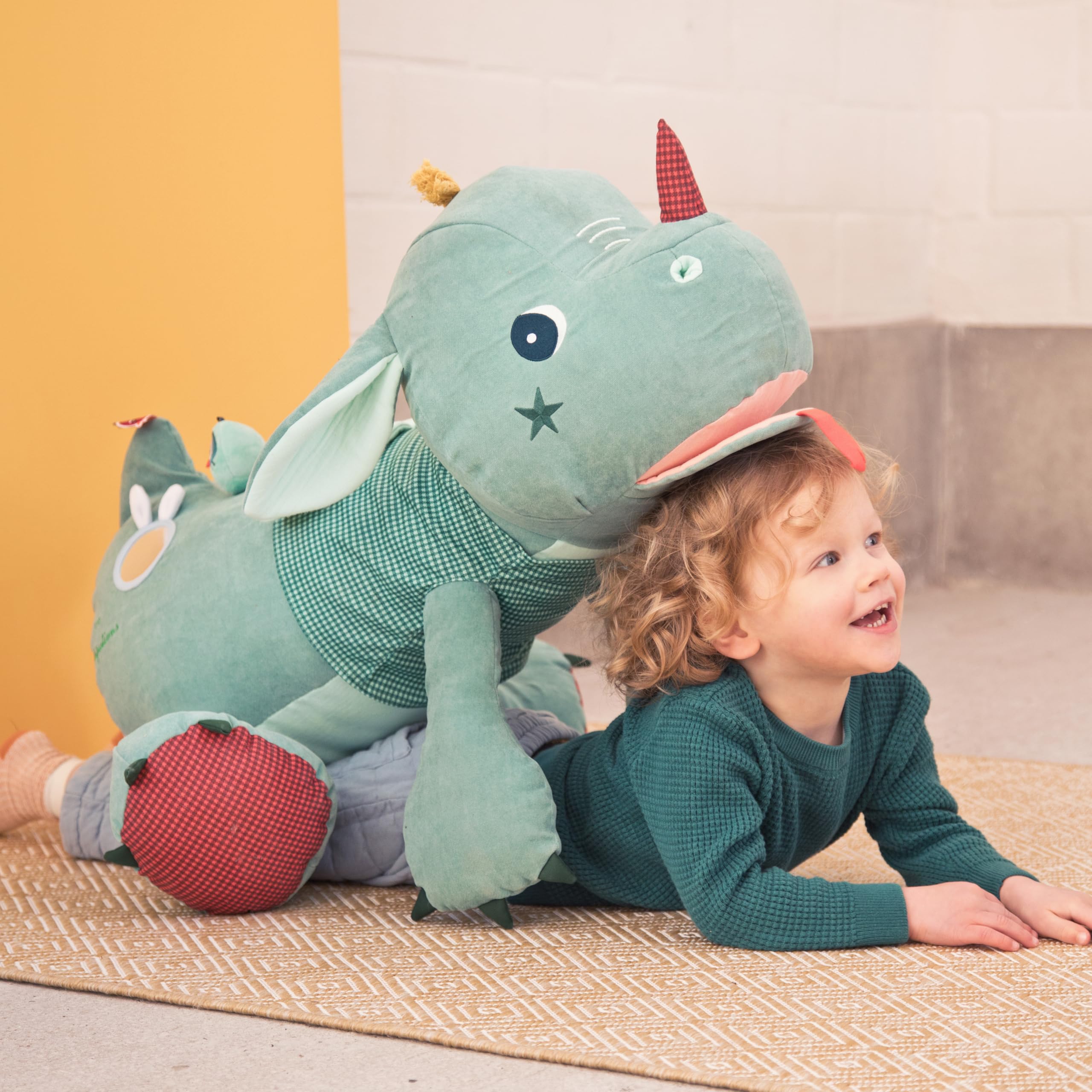lilliputiens-joe-drache-riesenpl-sch-75-cm-mit-geheimfach image 8