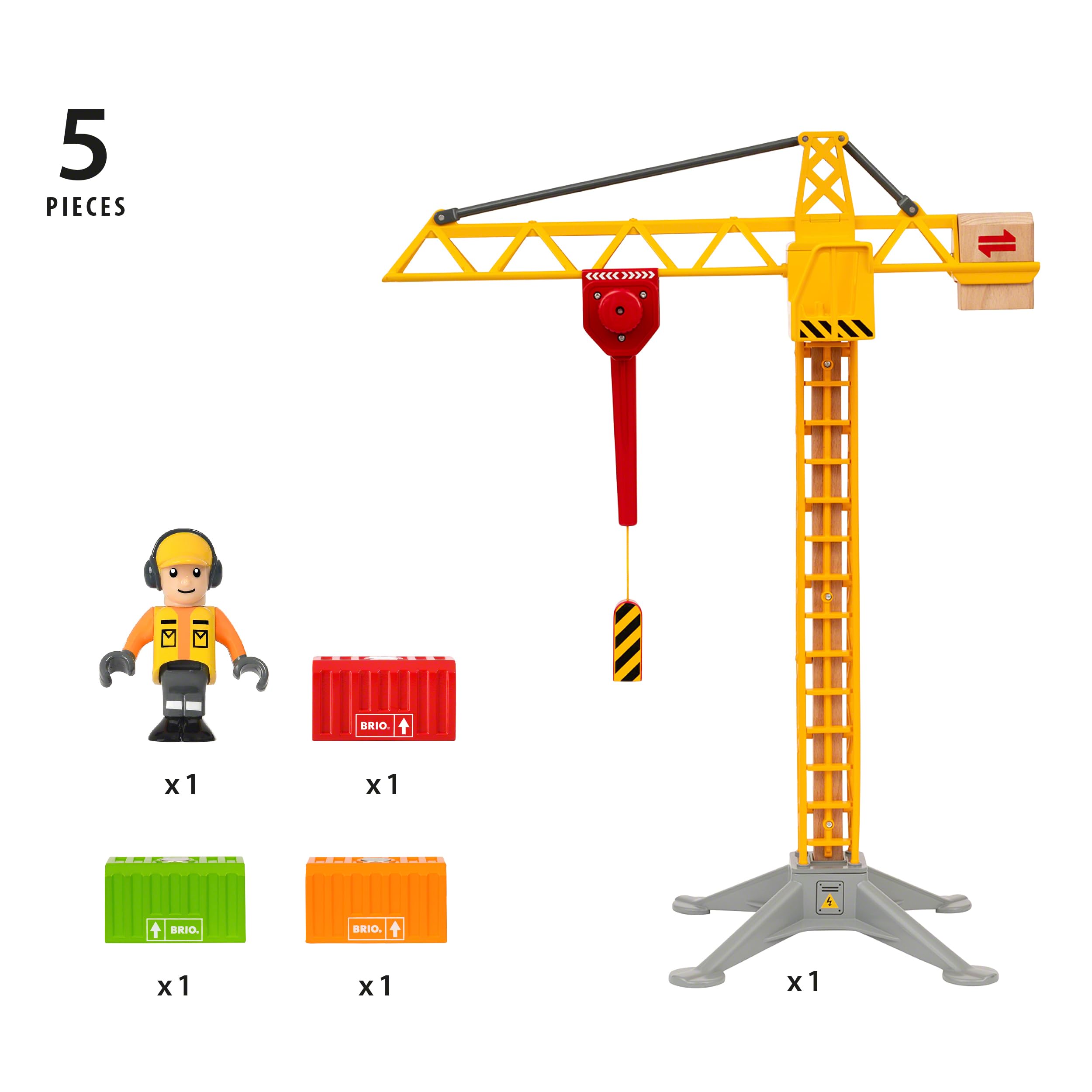 brio-world-gro-er-baukran-mit-licht-33835-holzeisenbahn-baustelle image 2