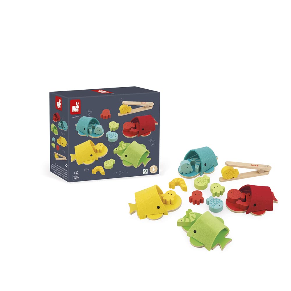 janod-sortierspiel-walfisch-j08276-17-teiliges-motorikspiel-aus-holz-ab-2-jahre image 2